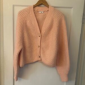 New Mango Soft Pink Cardigan Sweater Balletcore